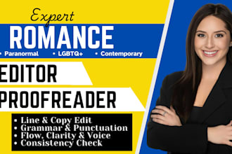 edit and proofread paranormal, lgbtq, contemporary, adult college romance novels
