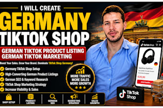 create germany tiktok shop german tiktok product listing german tiktok marketing