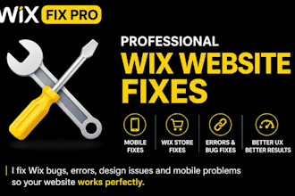 fix your wix website errors, mobile issuses and design problems