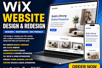 redesign your wix website, wix site revamp and wix studio website