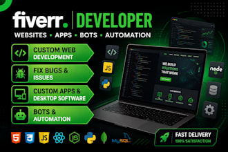 be your full stack developer for web and apk development