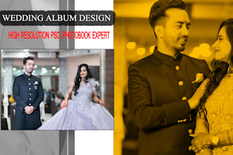 do professional photo editing and wedding album design