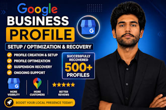 google business profile verification, reinstate and fix suspended gmb profile