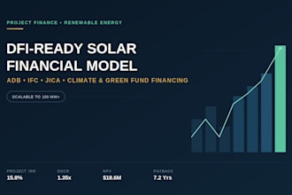 build a dfi ready solar power plant financial model for financing