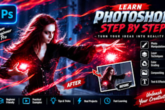 teach photoshop editing and photo manipulation
