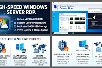 set up and optimize high performance windows vps or rdp