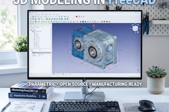 create professional 3d models and designs in freecad