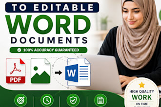 convert PDF and images to editable word documents