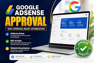 get approved adsense for your adsense website with fast google adsense setup