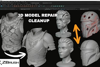 repair broken stl file 3d model fix mesh errors custom modification for 3d print