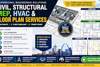 civil, structural engineering mep hvac floor plan in missouri nevada illinois ky
