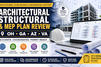 architect review and structural engineering mep plan in georgia arizona ohio VA