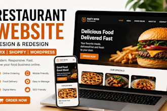 redesign ordering website food website fast food website wix restaurant website