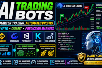 build ai openclaw, crypto, polymarket, kalshi, volume, quant, forex trading bots