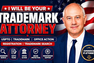 be your trademark attorney for uspto trademark search registration office action