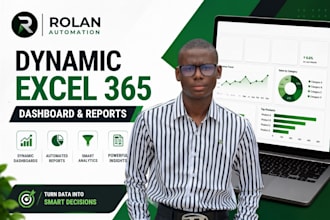 build dynamic excel 365 dashboard and report system
