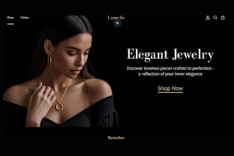 design jewelry shopify store jewelry website necklace store wristwatch