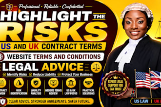 highlight the risk US contract terms, website terms and conditions, uk solicitor