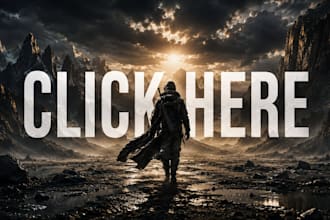 cinematic and professional youtube thumbnail