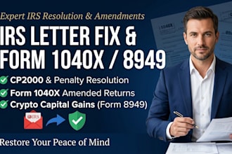 fix irs letter issues tax amendment form 1040x, crypto tax filing with form 8949