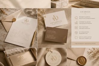 design an aesthetic and minimalist luxury logo for your brand