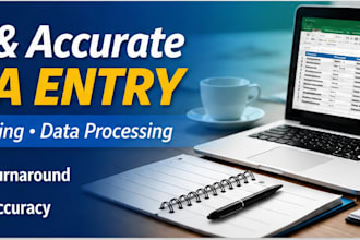do accurate data entry and typing