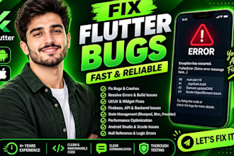 fix flutter errors, bugs and crashes in your flutter app