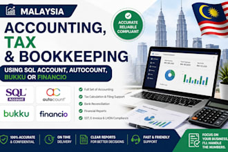 do malaysia accounting, tax and bookkeeping sql account,autocount,bukku financio