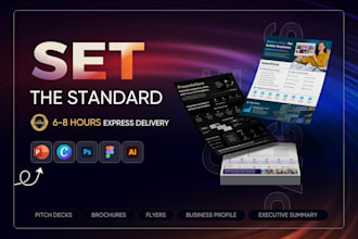 design one pager, executive summary, report or flyer