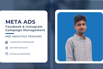 manage meta ads, facebook ads campaign, instagram ads and analytics tracking