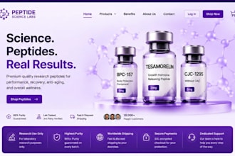 fda compliant peptide website, research peptide, ecommerce peptide store