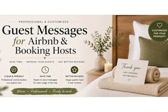 create professional airbnb and booking guest content