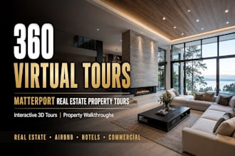 create 360 virtual tours, matterport, real estate and property tours