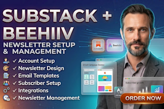 setup and manage your substack and beehiiv newsletter