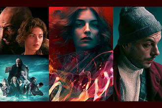 design a professional cinematic movie poster