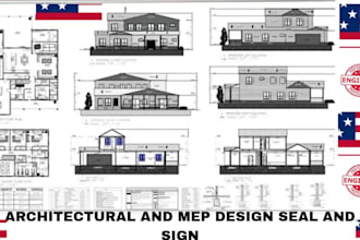 draw, review architectural seal and sign mep permit plans sc ca ny tx nc az
