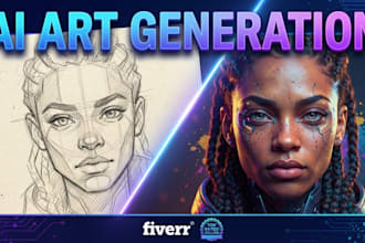 create stunning custom ai artwork for you