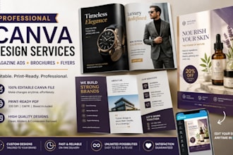 design your magazine ad, brochure, or flyer in canva