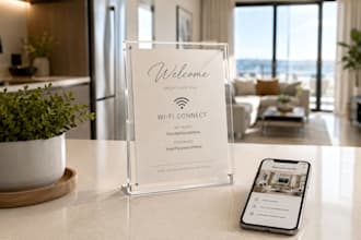 design urgent airbnb house rules flyers and property signage bundle