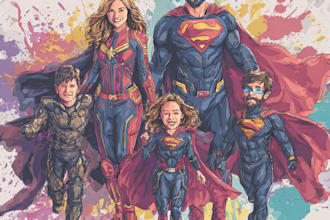 draw amazing superhero portraits and caricatures