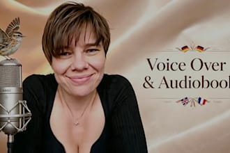 do german voice over in a charismatic female voice