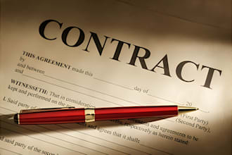 write, review legal contracts and agreements