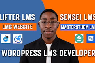 build lms website with sensei lms masterstudy lms lifter lms wordpress developer