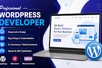 design, customize, or fix responsive wordpress websites