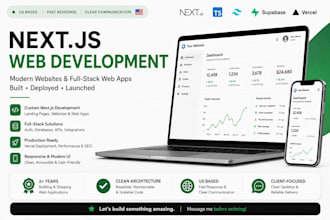 build and deploy your nextjs web app or mvp