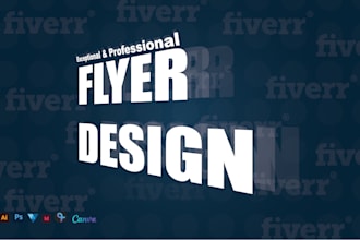 design an exceptional corporate event or any custom flyer