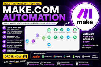 fix make com automation, made com integromat make automation expert, vapi ai