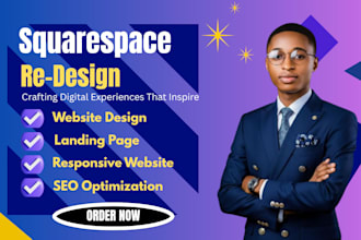 create a professional business squarespace website