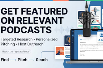 find and pitch relevant podcasts to get you guest opportunities