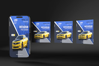 do attractive social media post design for facebook and instagram